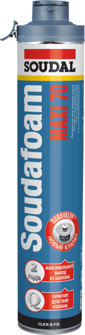 Пена монтажная Soudal MAXI 70л летняя Пена монтажная Soudal MAXI 70л летняя