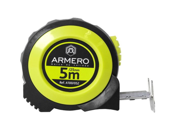 Рулетка Armero A100/052 автоблок. 5м/25 мм