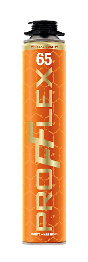 Пена монтажная  PROFFLEX PRO Premium Gold 65 летняя Пена монтажная  PROFFLEX PRO Premium Gold 65 летняя