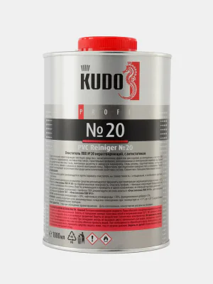 Очиститель для ПВХ №20 KUDO PROFF с антистатиком нерастворяющий, 1000 мл