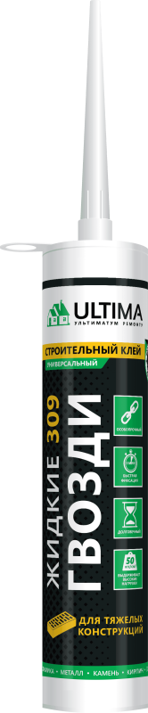 ULTIMA 309, клей для тяжелых строительный конструкций, 360г (1 кор.-12шт.)