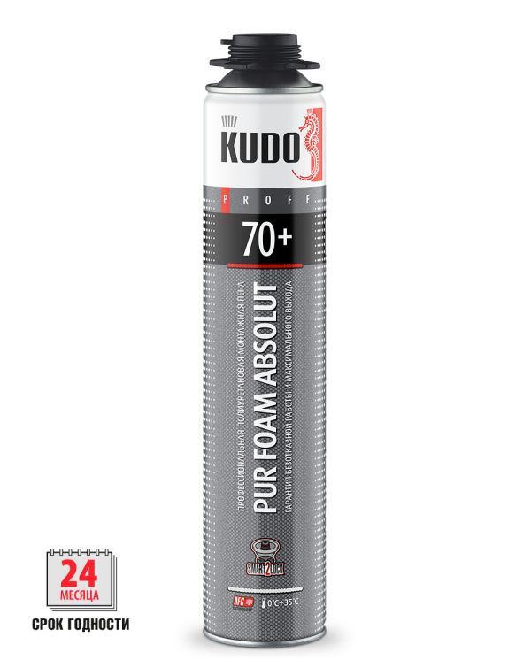 Пена монтажная KUDO PROFF 70+ летняя Пена монтажная KUDO PROFF 70+ летняя