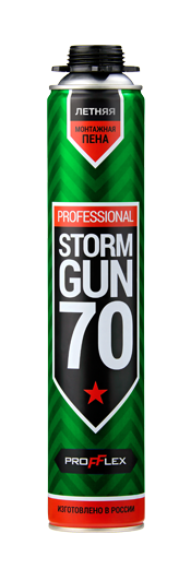 Пена монтажная PROFFLEX STORM GUN 70 летняя Пена монтажная PROFFLEX STORM GUN 70 летняя