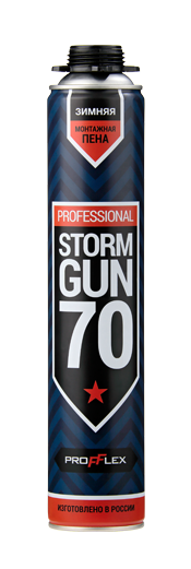 Пена монтажная PROFFLEX STORM GUN 70 зимняя Пена монтажная PROFFLEX STORM GUN 70 зимняя