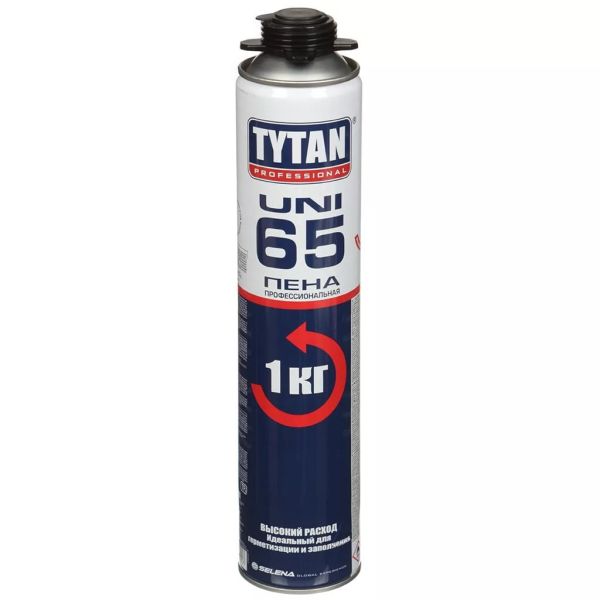 Пена монтажная Tytan Professional 65 UNI летняя, 1000 г Пена монтажная Tytan Professional 65 UNI летняя, 1000 г
